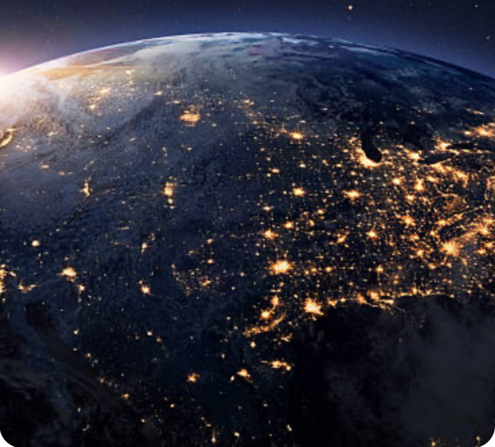 Earth at night
